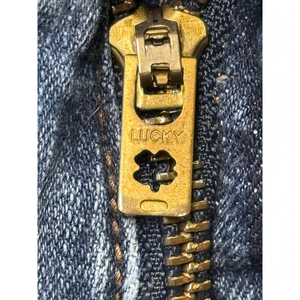 Lucky‎ Brand 221 Straight Mens Jeans 36x28 Medium Wash Blue Stretch Denim